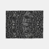 Charcoal Mandala Fleece Blanket (Voorkant (Horizontaal))