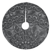 Charcoal Mandala Fleece Kerstboom Rok (Voorkant)