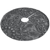 Charcoal Mandala Fleece Kerstboom Rok (Gekanteld)