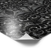 Charcoal Mandala  Foto Afdruk (Hoek)