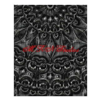 Charcoal Mandala Foto afdrukken Afdruk