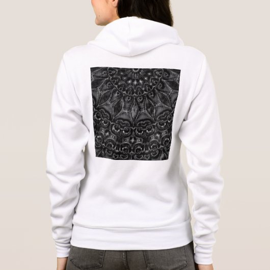 Charcoal Mandala Hoodie (Achterkant)