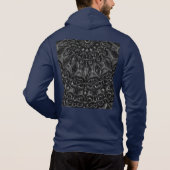 Charcoal Mandala  Hoodie (Achterkant)