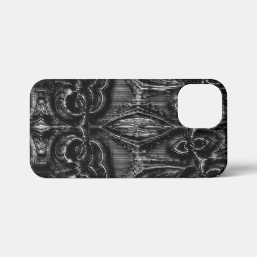 Charcoal Mandala iPhone Hoesje (Achterkant horizontaal)