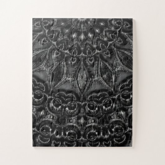 Charcoal Mandala Jigzaag Puzzle Legpuzzel (Verticaal)