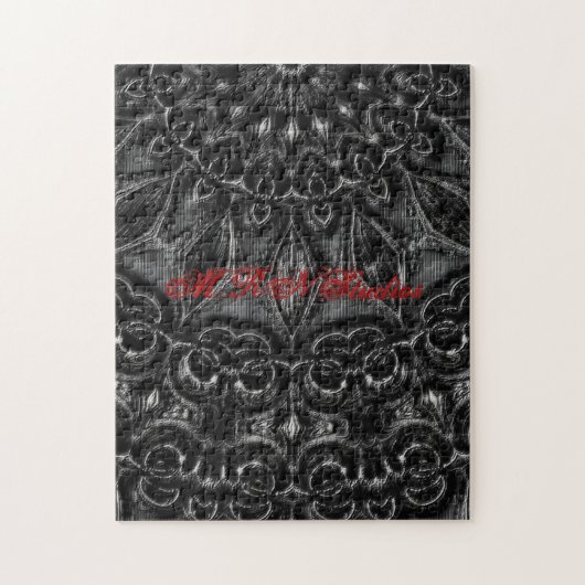 Charcoal Mandala Jigzaag Puzzle Legpuzzel (Verticaal)