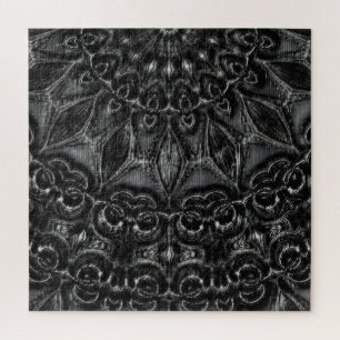 Charcoal Mandala Jigzaag Puzzle Legpuzzel