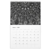 Charcoal Mandala Kalender (Mar 2027)