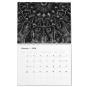 Charcoal Mandala Kalender (Feb 2026)