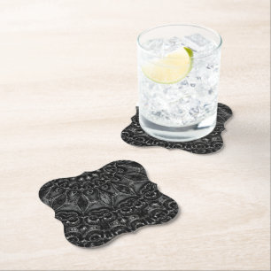 Charcoal Mandala Kartonnen Onderzetters