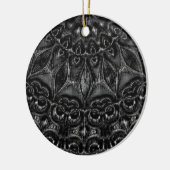 Charcoal Mandala Keramisch Ornament (Links)