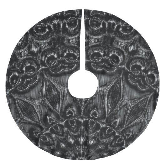 Charcoal Mandala Kerstboom Rok (Voorkant)