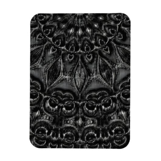 Charcoal Mandala Magneet (Verticaal)