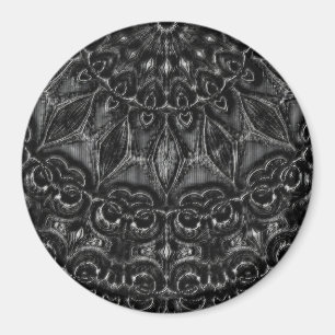 Charcoal Mandala Magnet Magneet