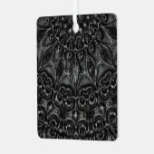 Charcoal Mandala Metalen Ornament (Voorkant links)