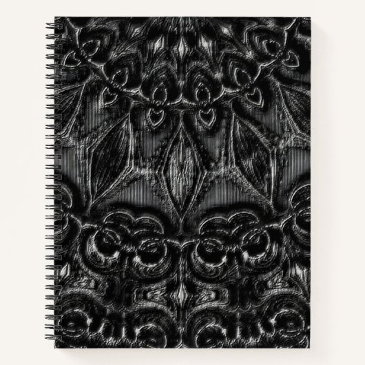 Charcoal Mandala Notitieboek (Voorkant)