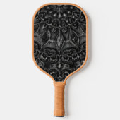 Charcoal Mandala Pickleball Paddle (Achterkant)