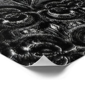 Charcoal Mandala  Poster (Coin)