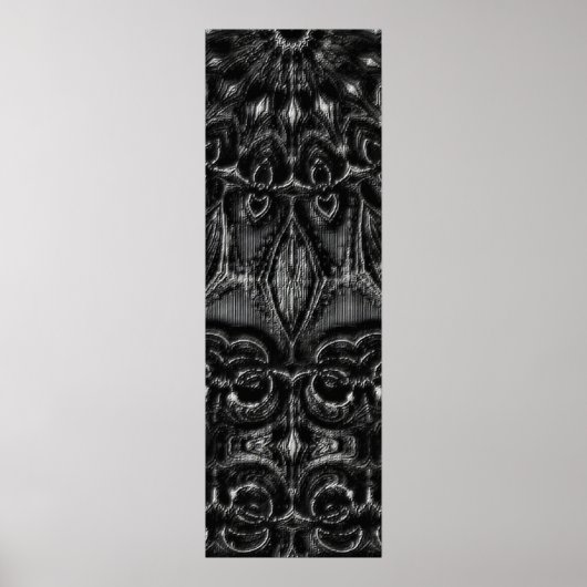 Charcoal Mandala Poster