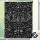 Charcoal Mandala Raamsticker (Huis)