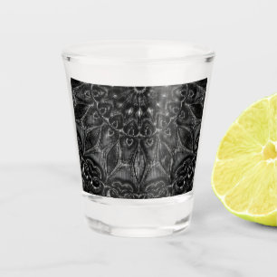 Charcoal Mandala Shot Glas