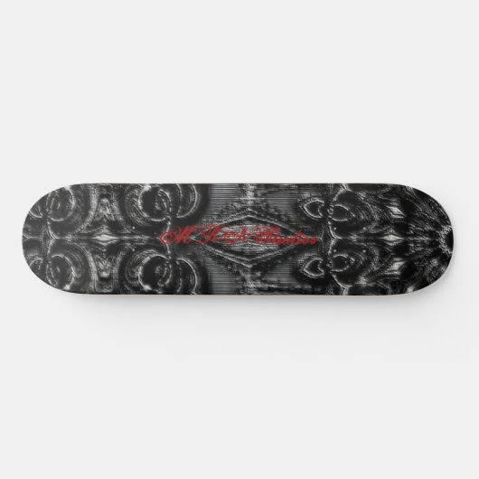 Charcoal Mandala Skateboard (Horizontaal)