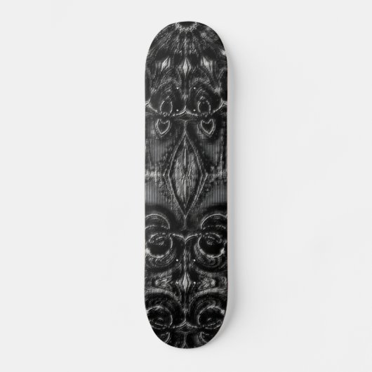 Charcoal Mandala Skateboard (Voorkant)