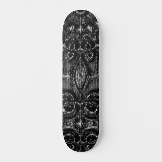 Charcoal Mandala Skateboard (Voorkant)