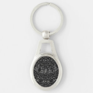Charcoal Mandala Sleutelhanger