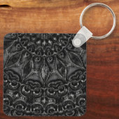 Charcoal Mandala Sleutelhanger (Achterkant)