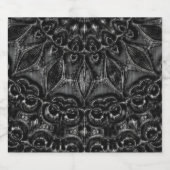 Charcoal Mandala Sparkling Wijnetiket (Enkel label)