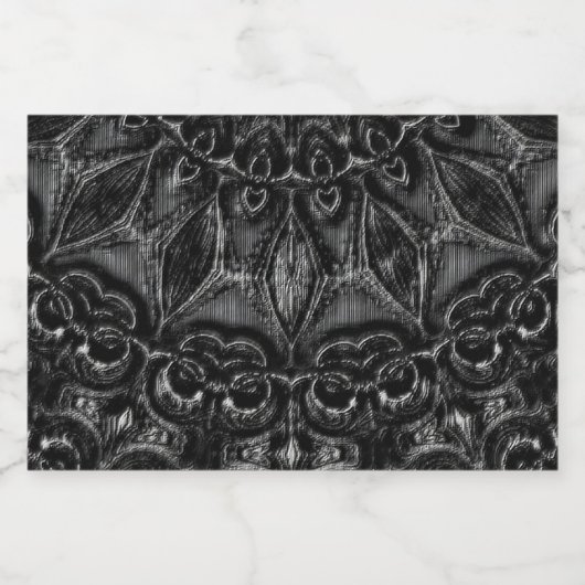 Charcoal Mandala Sparkling Wijnetiket (Enkel label)