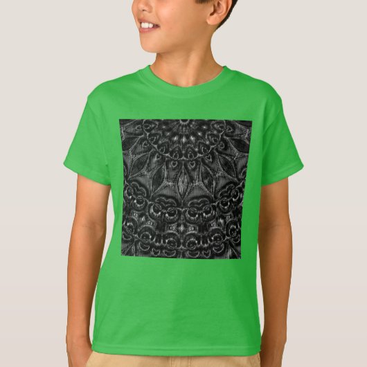 Charcoal Mandala  T-Shirt (Devant)