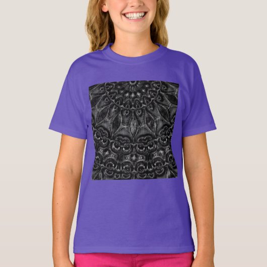 Charcoal Mandala  T-Shirt (Devant)