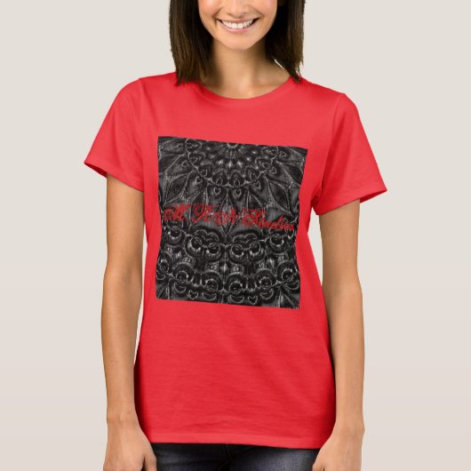 Charcoal Mandala  T-Shirt (Voorkant)