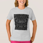 Charcoal Mandala  T-Shirt (Devant)