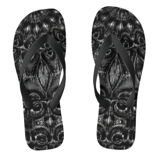 Charcoal Mandala Teenslippers (Voetbed)