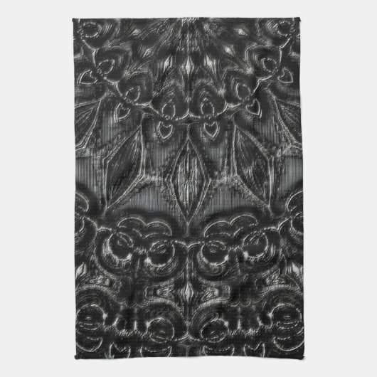 Charcoal Mandala Theedoek (Verticaal)