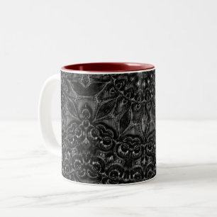Charcoal Mandala Tweekleurige Koffiemok