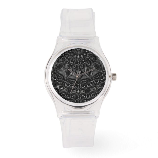 Charcoal Mandala Watch Horloge (Voorkant)