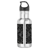 Charcoal Mandala Waterfles (Achterkant)