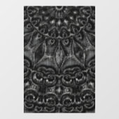 Charcoal Mandala Window Cling Raamsticker (Vel)