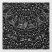 Charcoal Mandala Window Cling Raamsticker (Vel)