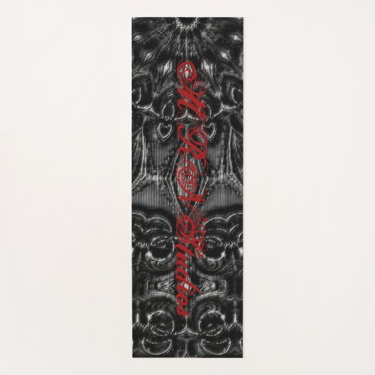 Charcoal Mandala Yoga Mat (Voorkant)