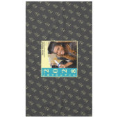 Charcoal Modern Graduation Photo Cap Pattern Tafelkleed (Voorkant)