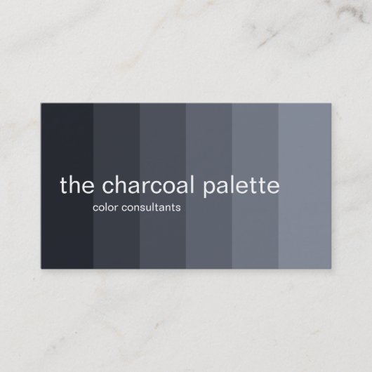 Charcoal Ombre Panels Visitekaartje (Voorkant)