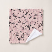 charcoal pink gray abstract (Gant de toilette)