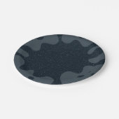 Charcoal Splash Aangepaste Feest Papieren Bord (Gekanteld)