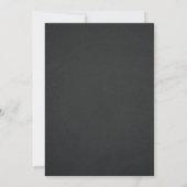 Charcoal Stone White Cross Memorial kondiging Kaart (Achterkant)
