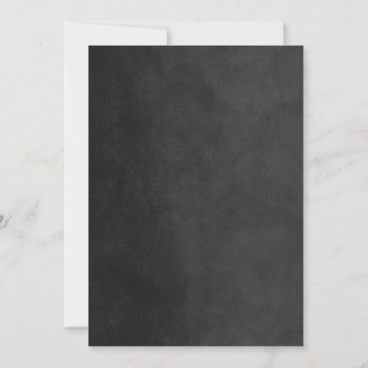 Charcoal String Lights verlovingsfeestuitnodiging Kaart (Achterkant)